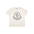 Moncler Junior Logo Jersey T-shirt White 034