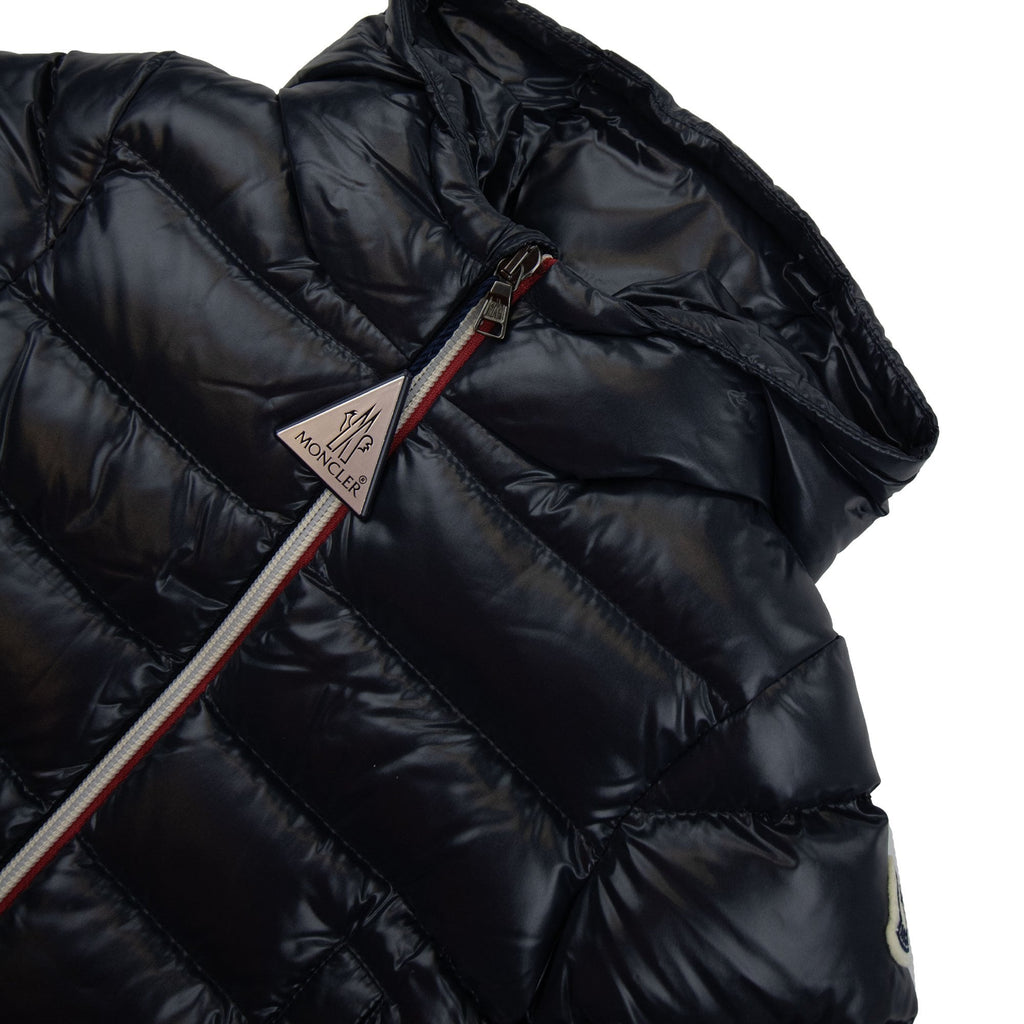 Moncler Junior New Aubert Hooded Down Jacket Navy 742