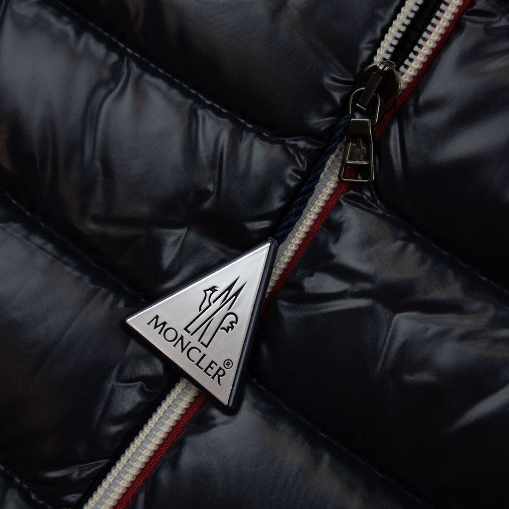 Moncler Junior New Aubert Hooded Down Jacket Navy 742