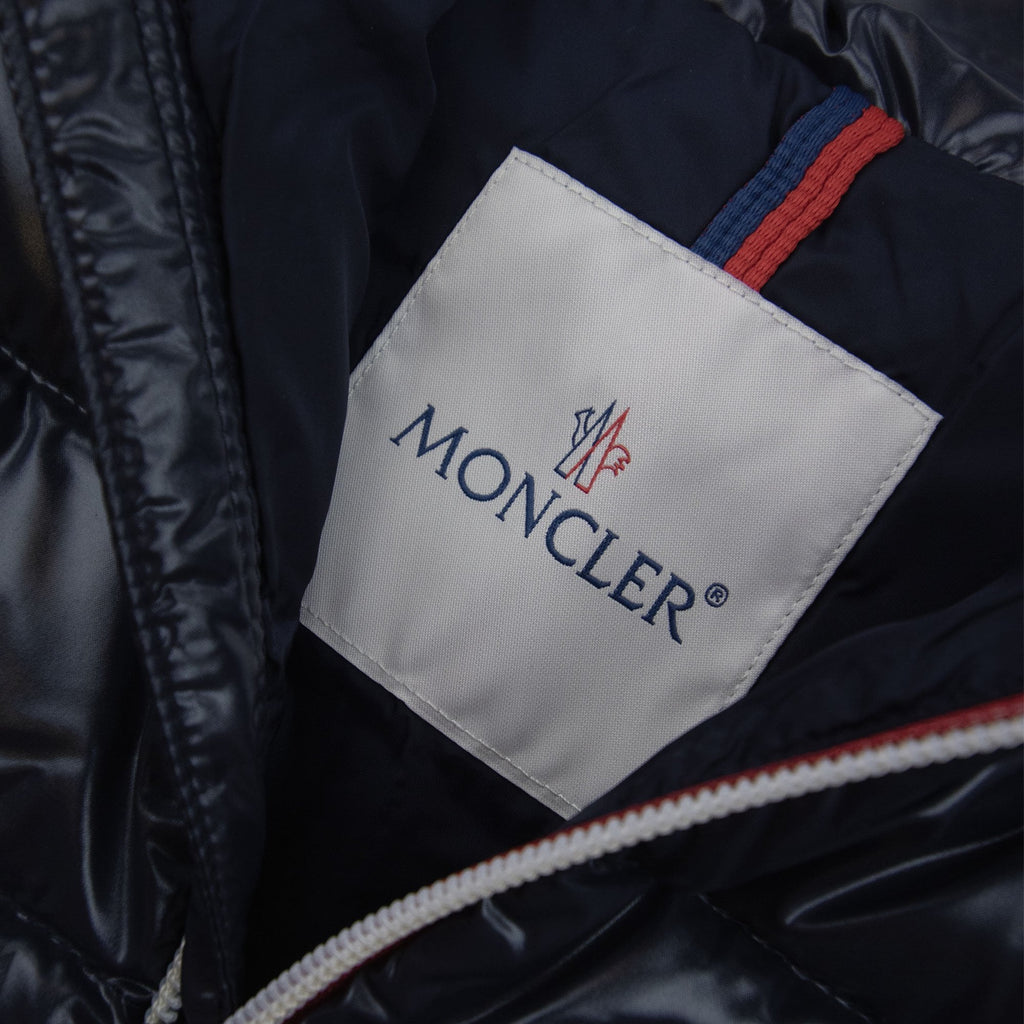 Moncler Junior New Aubert Hooded Down Jacket Navy 742