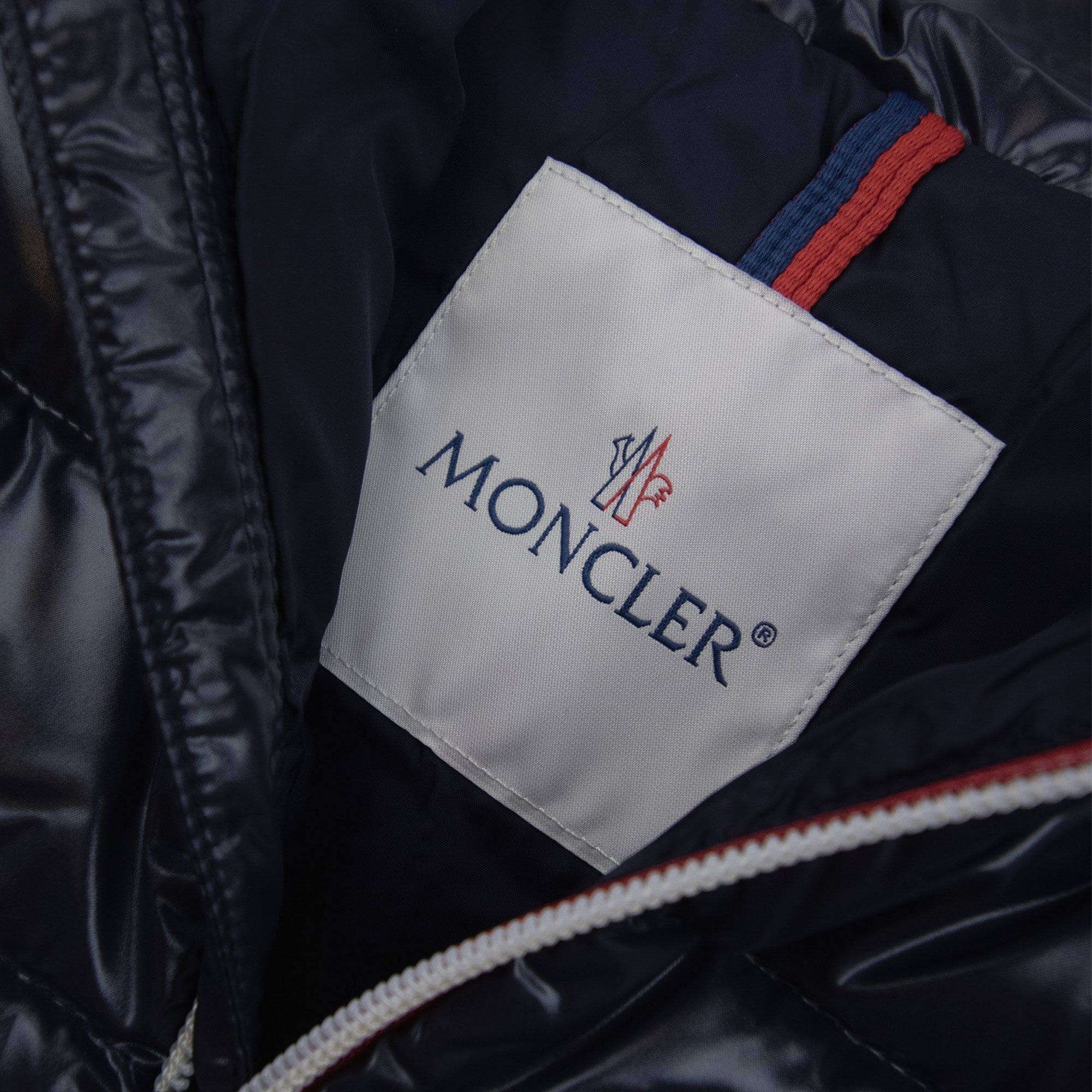 Moncler Junior New Aubert Hooded Down Jacket Navy 742