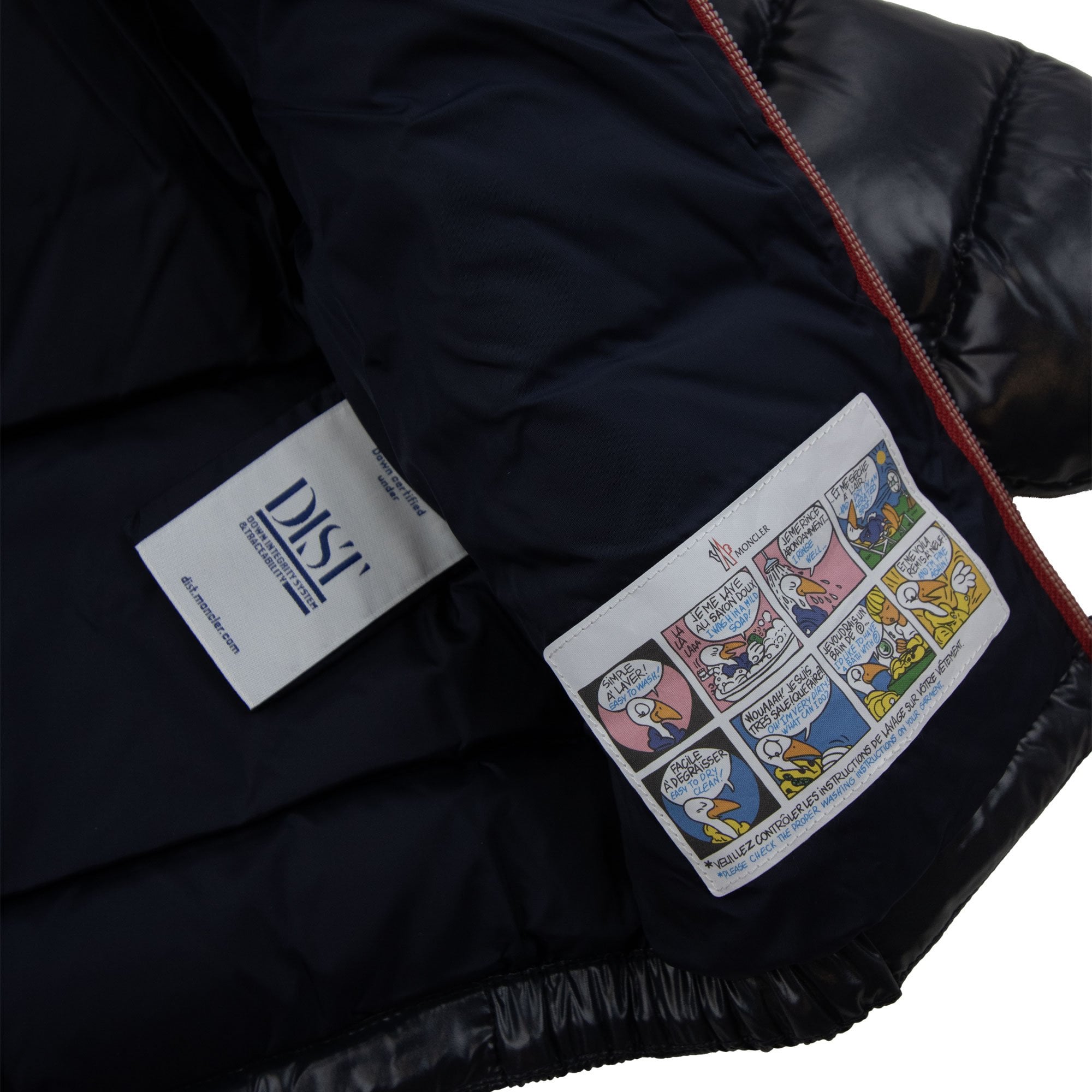 Moncler Junior New Aubert Hooded Down Jacket Navy 742