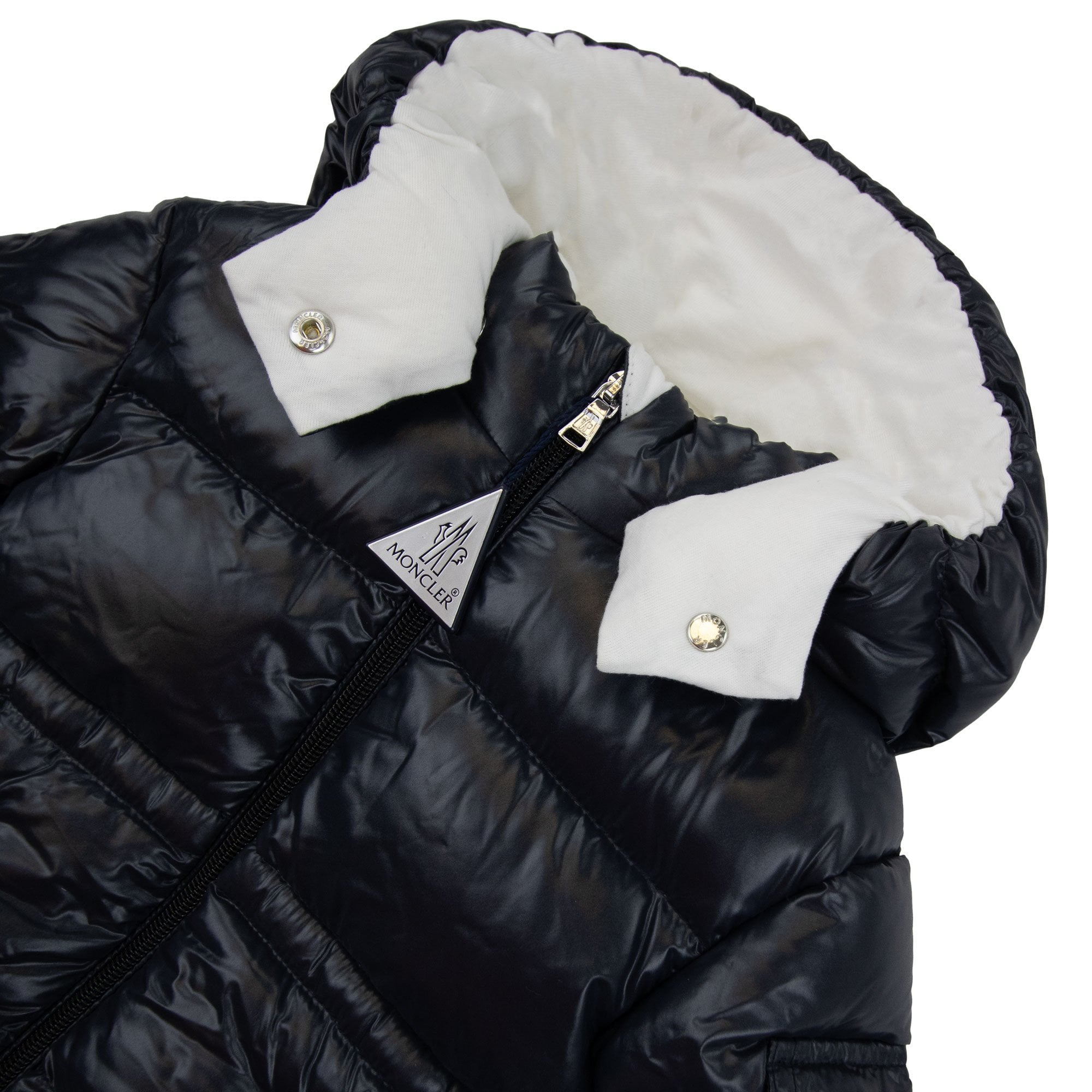 Moncler Junior Maire Hooded Down Jacket Navy 742