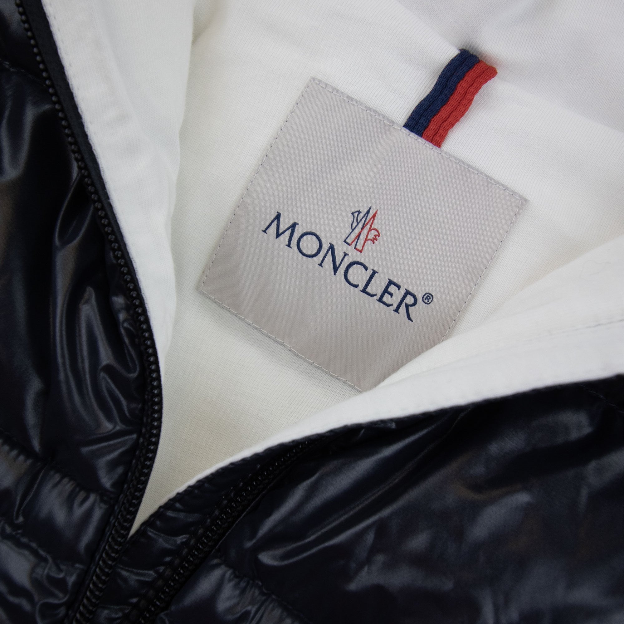 Moncler Junior Maire Hooded Down Jacket Navy 742