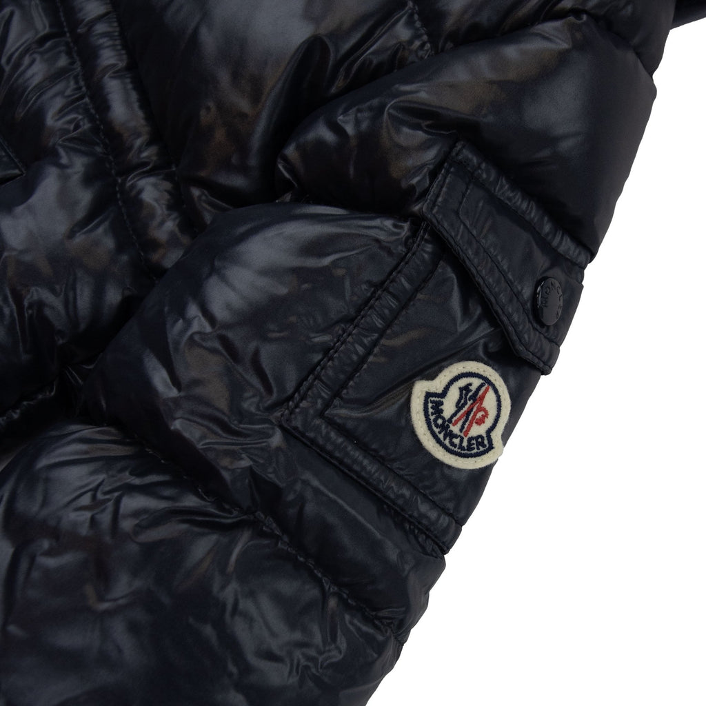Moncler Junior Maire Hooded Down Jacket Navy 742