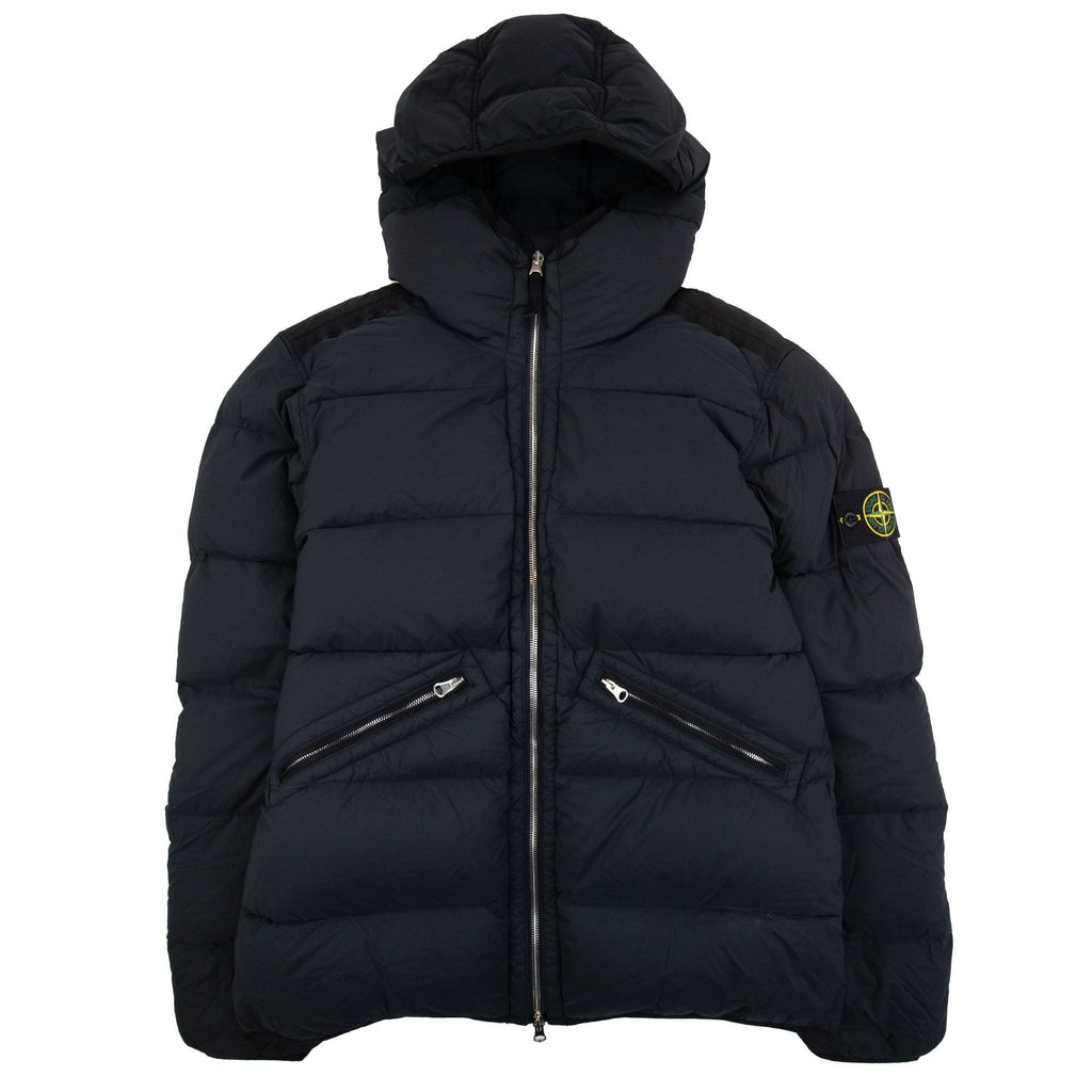 Stone Island 43128 Seamless Tunnel Nylon Down Jacket Black V0029