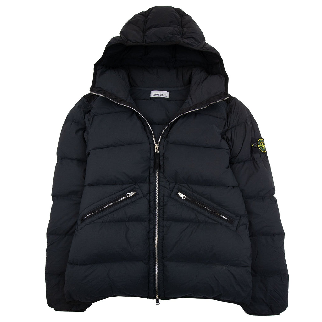 Stone Island 43128 Seamless Tunnel Nylon Down Jacket Black V0029