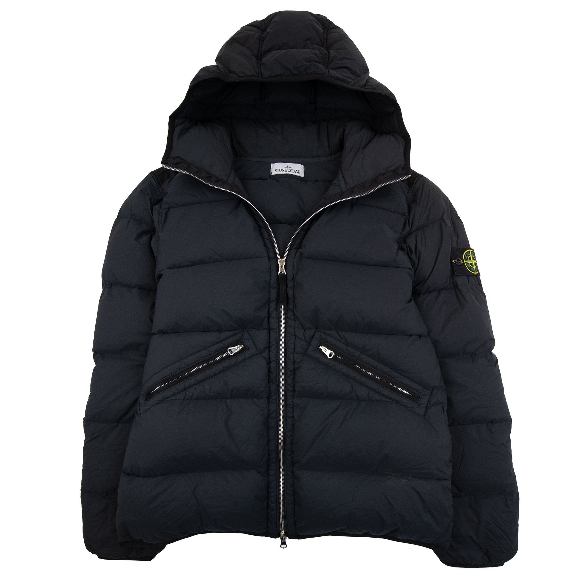 Stone Island 43128 Seamless Tunnel Nylon Down Jacket Black V0029