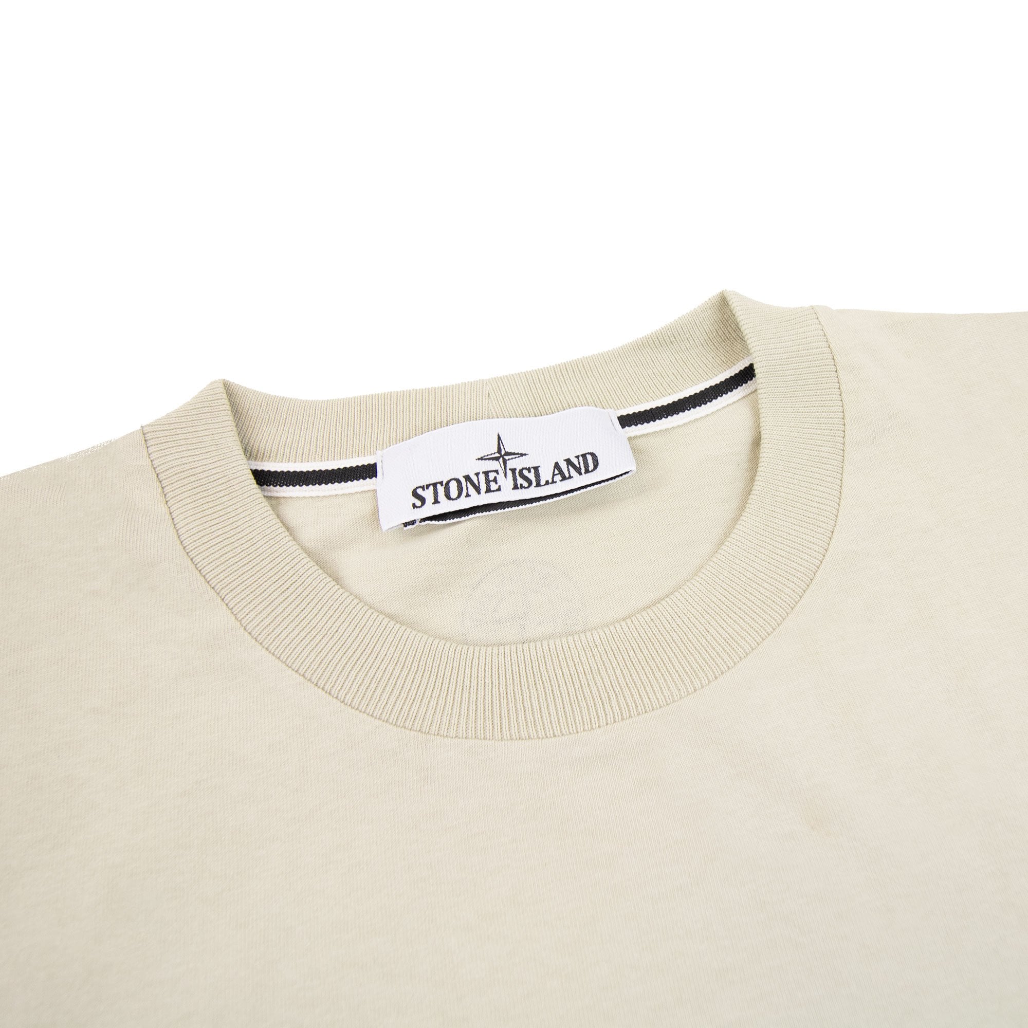 Stone Island 2ns80 Institutional Three Print Motif T Shirt Stucco V0097