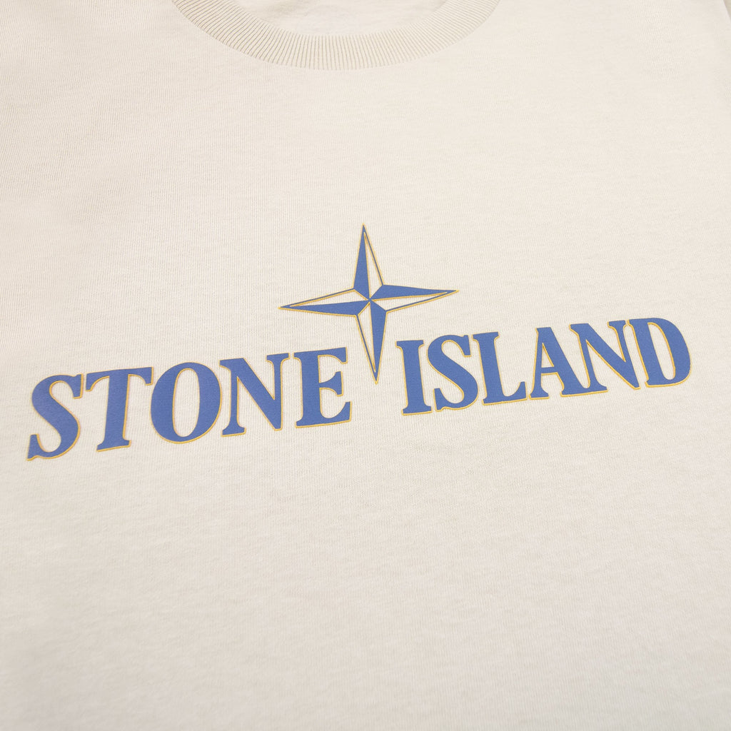 Stone Island 2ns80 Institutional Three Print Motif T Shirt Stucco V0097