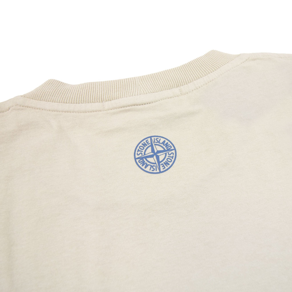 Stone Island 2ns80 Institutional Three Print Motif T Shirt Stucco V0097
