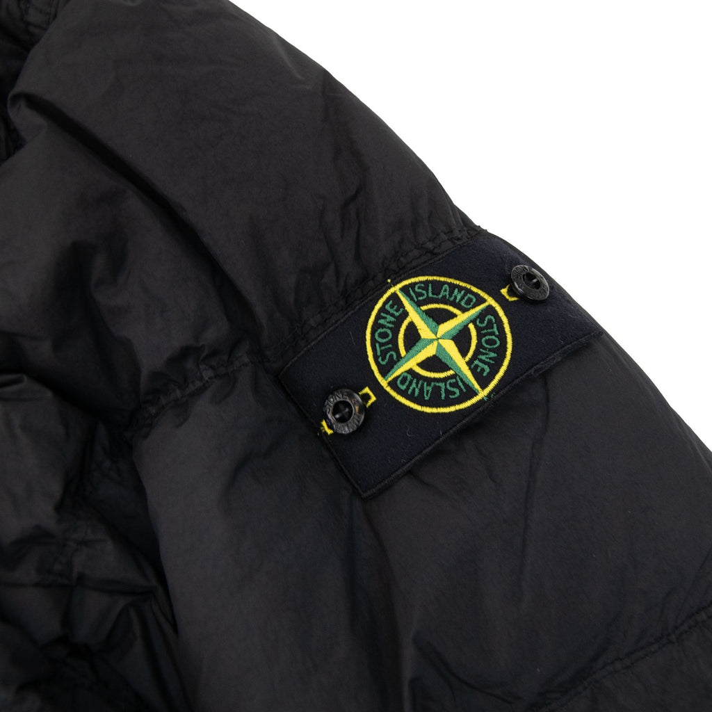 Stone Island 40723 Wind Resistant Crinkle Reps Down Jacket Black V0029