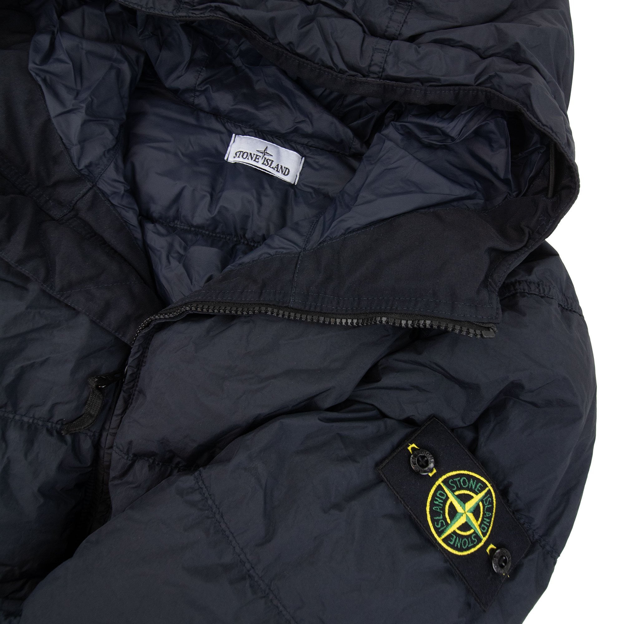 Stone Island 40723 Wind Ressistant Crinkle Reps Down Jacket Navy V0020