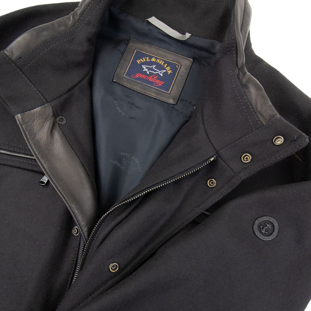 Paul And Shark Metal Arm Logo Woven Jacket Black 050