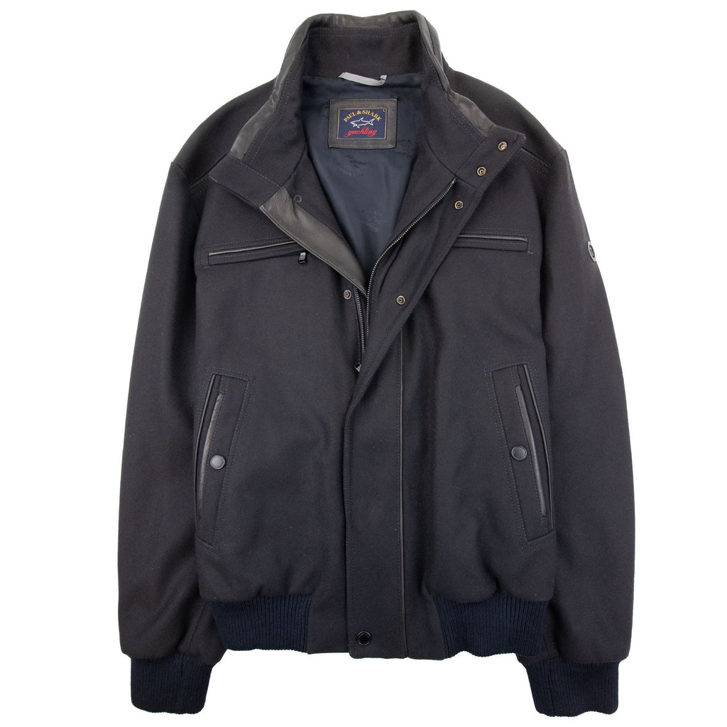 Paul And Shark Metal Arm Logo Woven Jacket Black 050