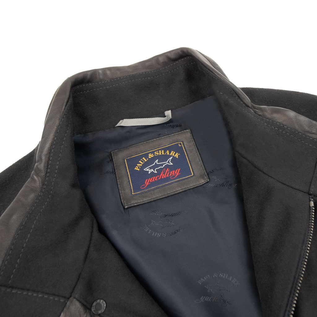 Paul And Shark Metal Arm Logo Woven Jacket Black 050