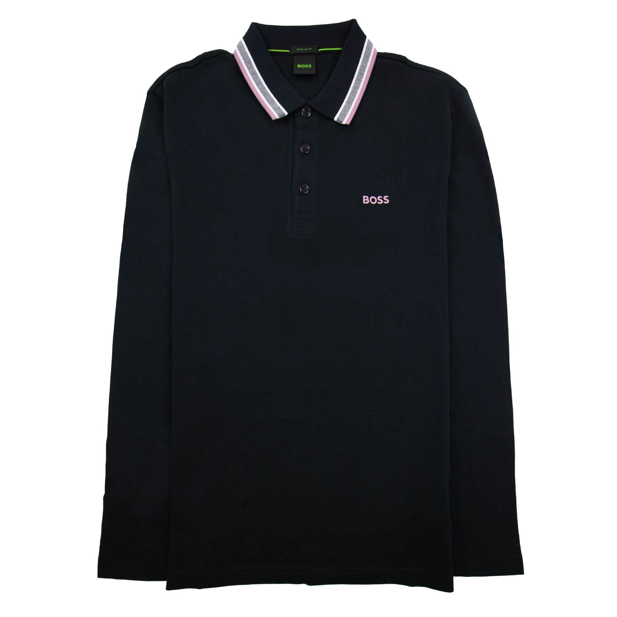 Hugo Boss Plisy Regular Fit L/s Polo Black 401