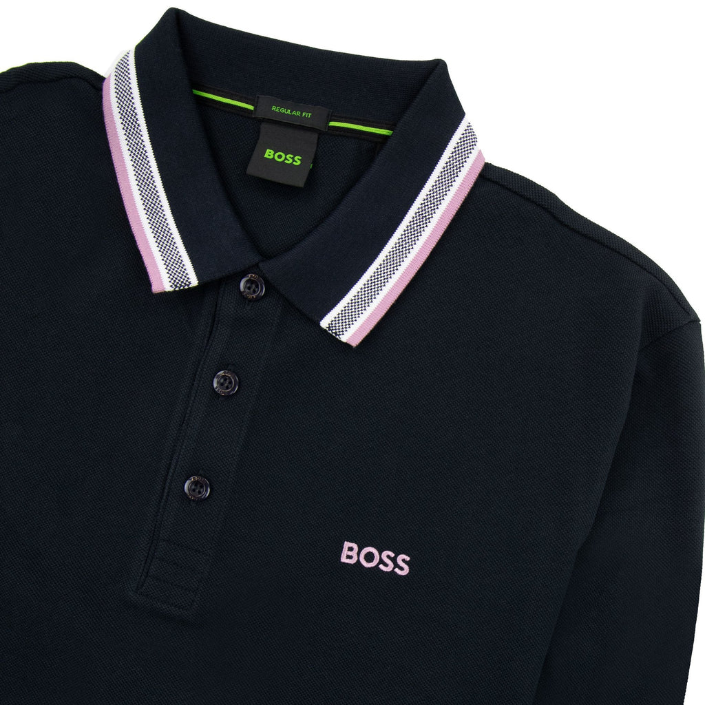 Hugo Boss Plisy Regular Fit L/s Polo Black 401