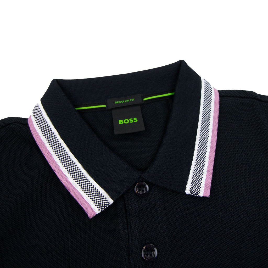 Hugo Boss Plisy Regular Fit L/s Polo Black 401
