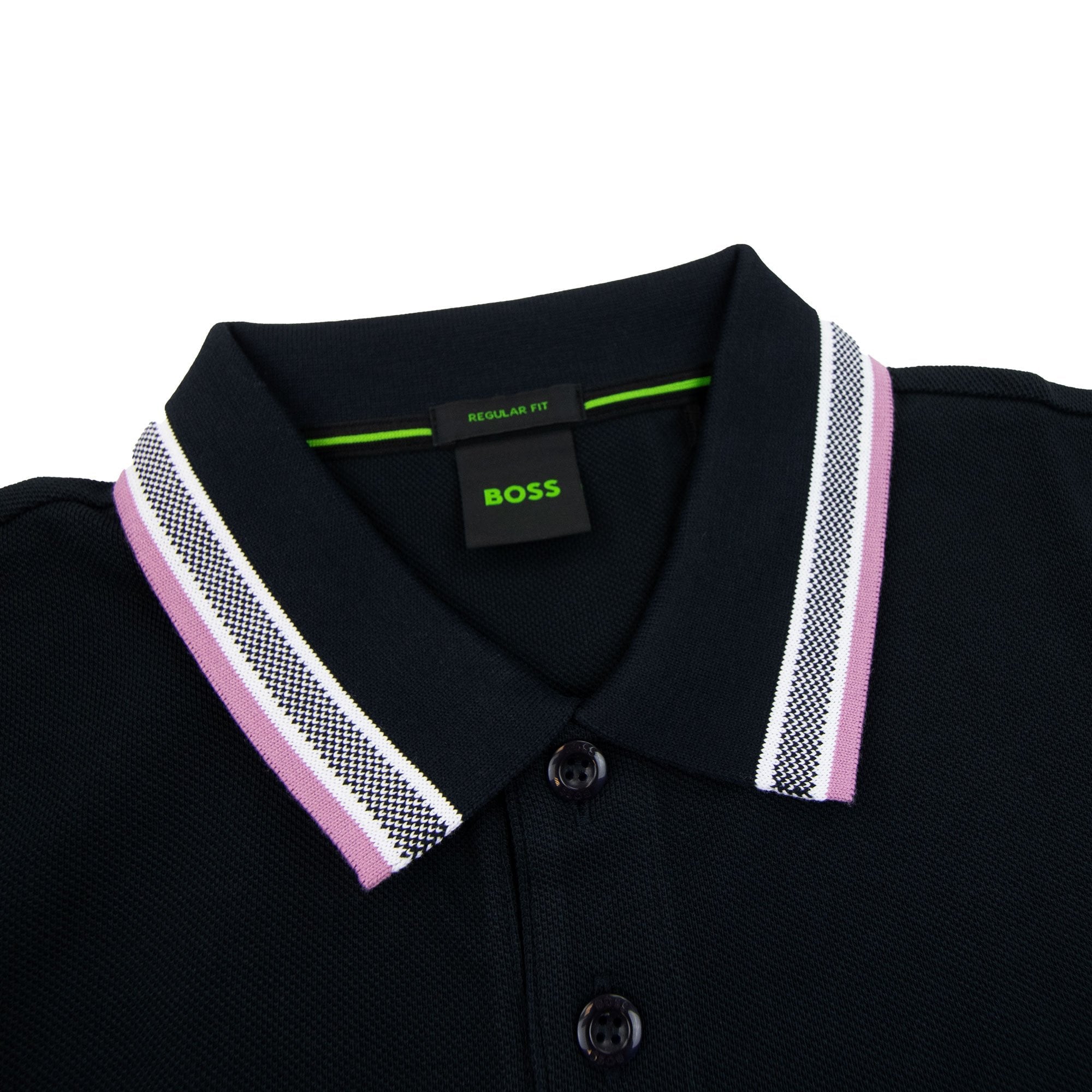 Hugo Boss Plisy Regular Fit L/s Polo Black 401