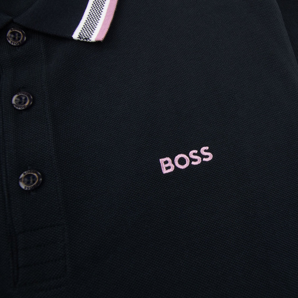 Hugo Boss Plisy Regular Fit L/s Polo Black 401