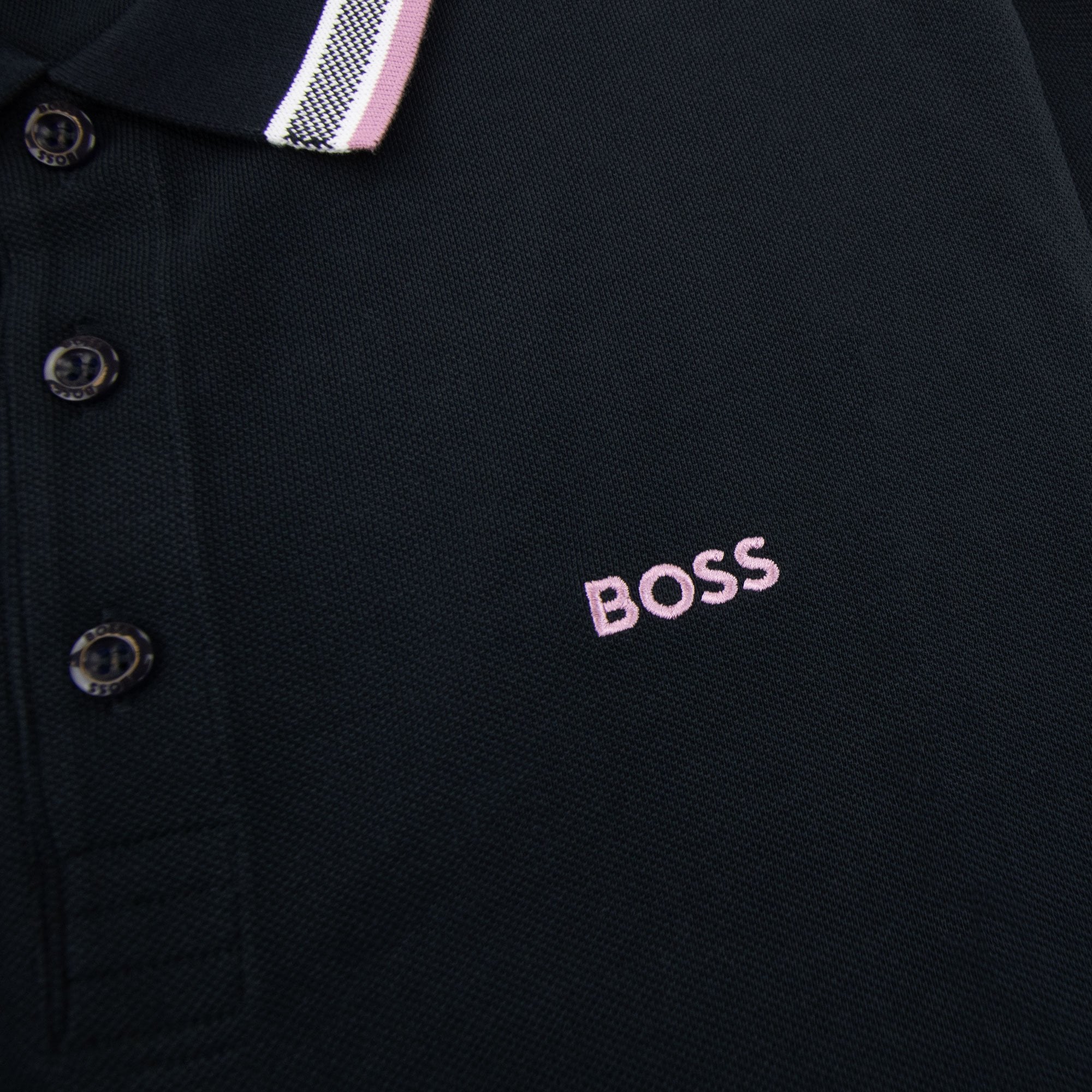 Hugo Boss Plisy Regular Fit L/s Polo Black 401