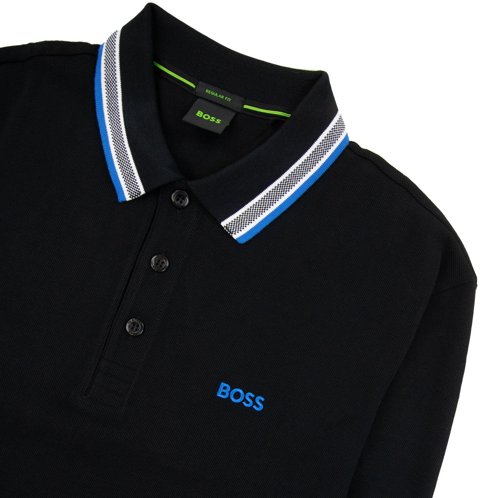 Hugo Boss Plisy Regular Fit L/s Polo Black/blue