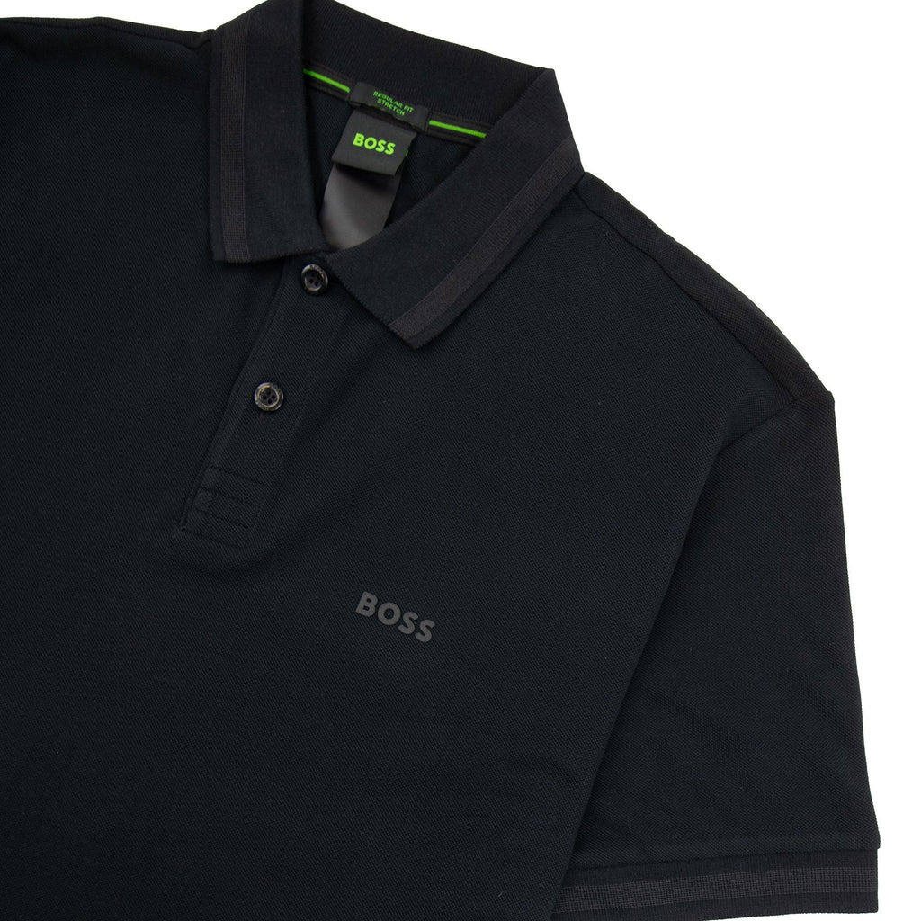 Hugo Boss Pio 1 Stretch Regular Fit Polo Black 001