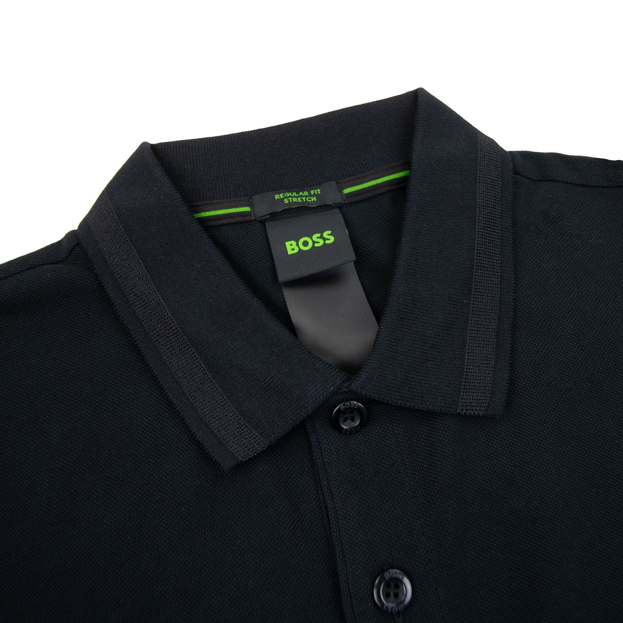Hugo Boss Pio 1 Stretch Regular Fit Polo Black 001