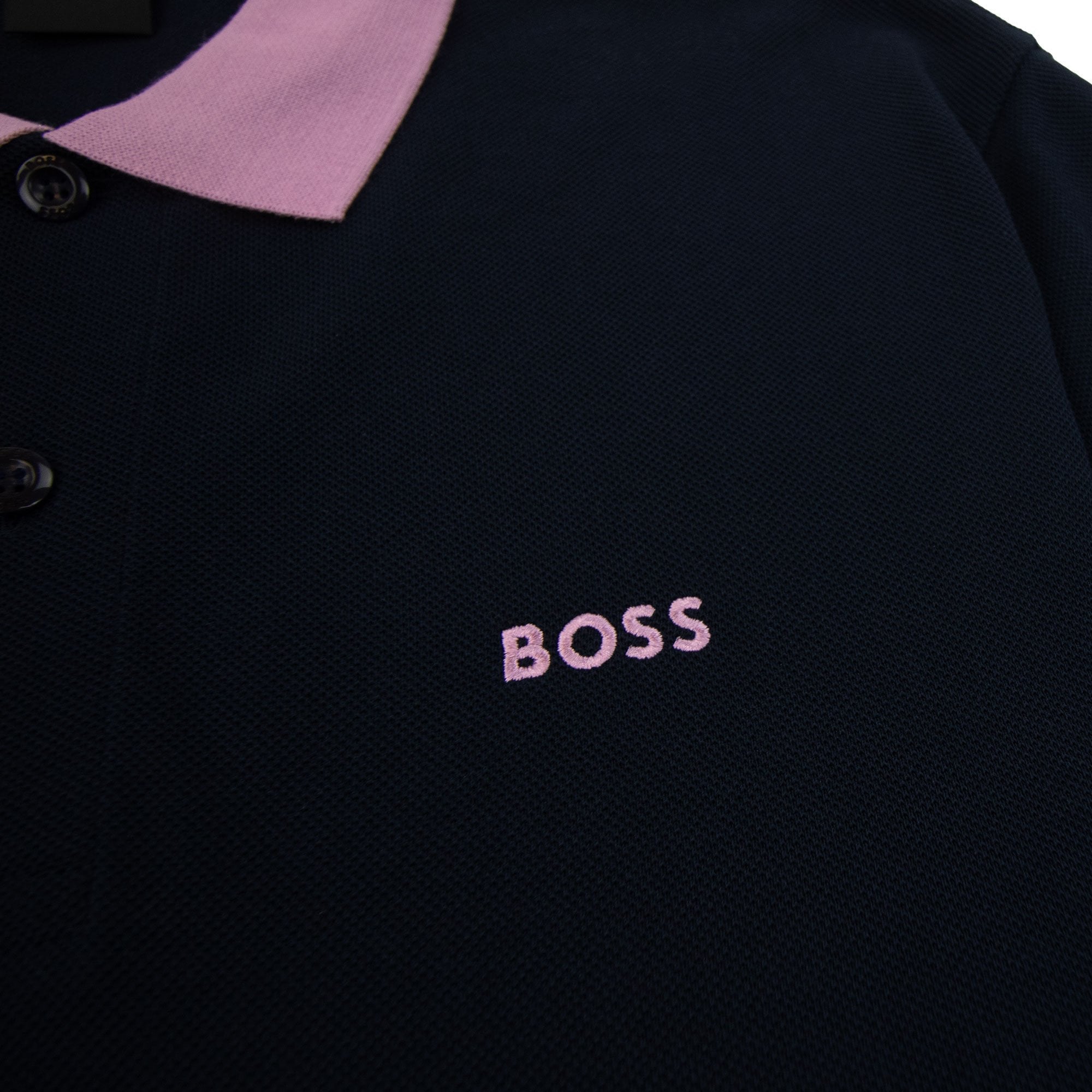 Hugo Boss Paddy 8 Contrast Collar Polo Navy 402