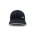 Hugo Boss Logo-print Cap In Cotton Twill Navy 402