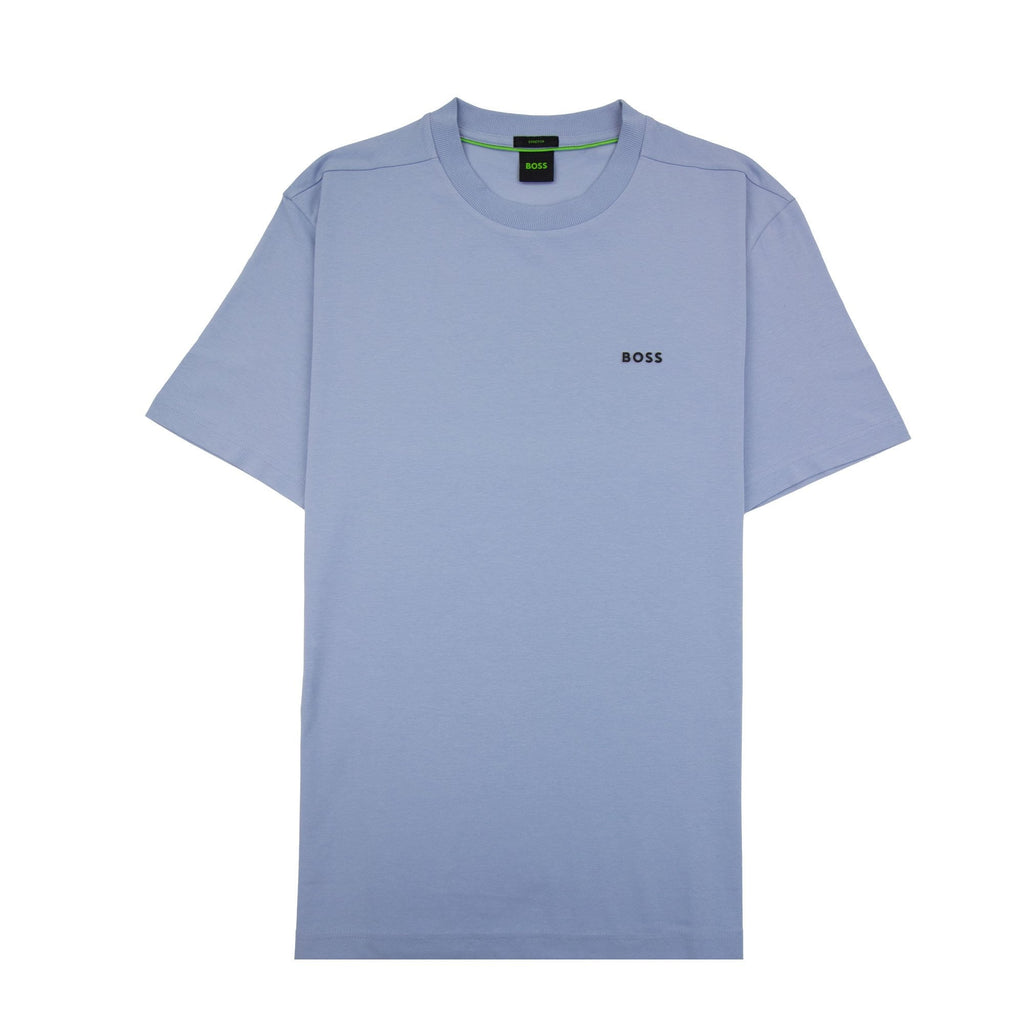 Hugo Boss Contrast Printed Logo Tee Sky Blue