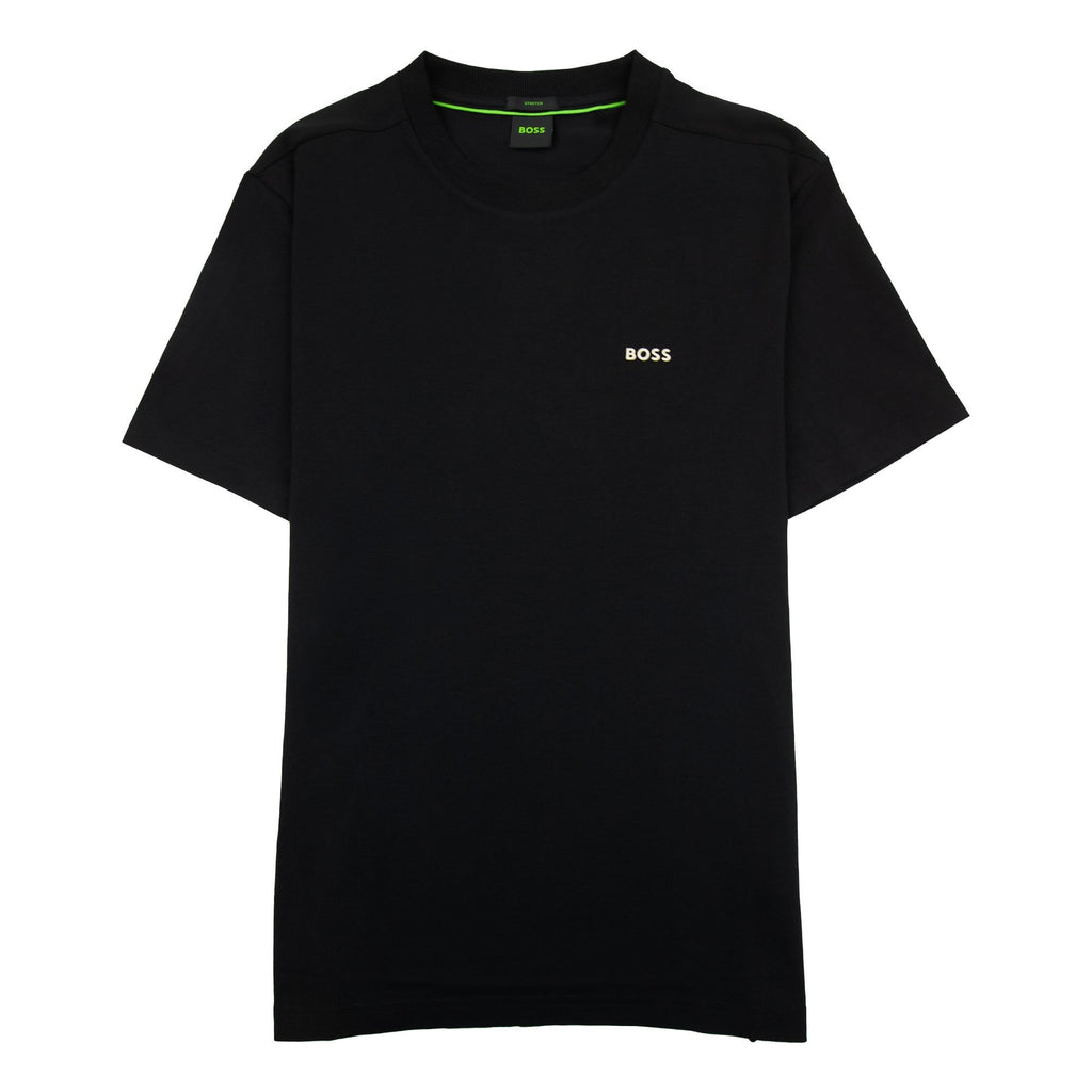 Hugo Boss Contrast Printed Logo Tee Black 005