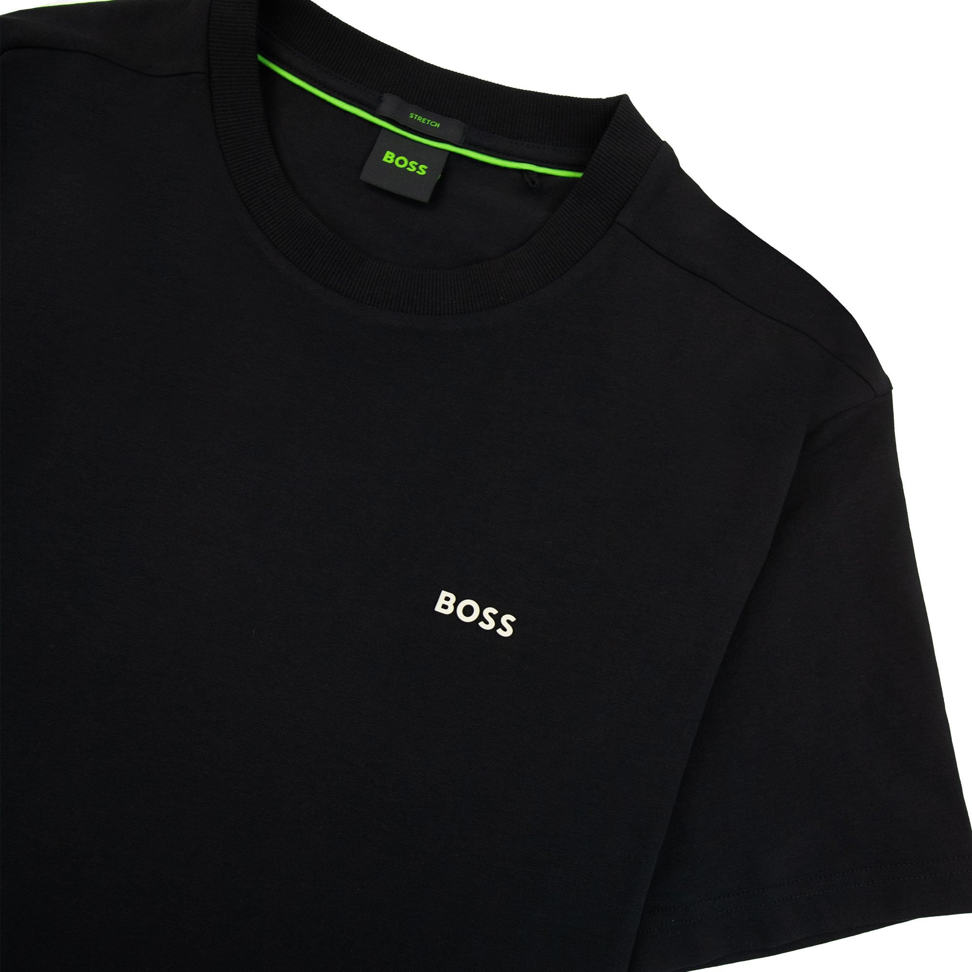 Hugo Boss Contrast Printed Logo Tee Black 005