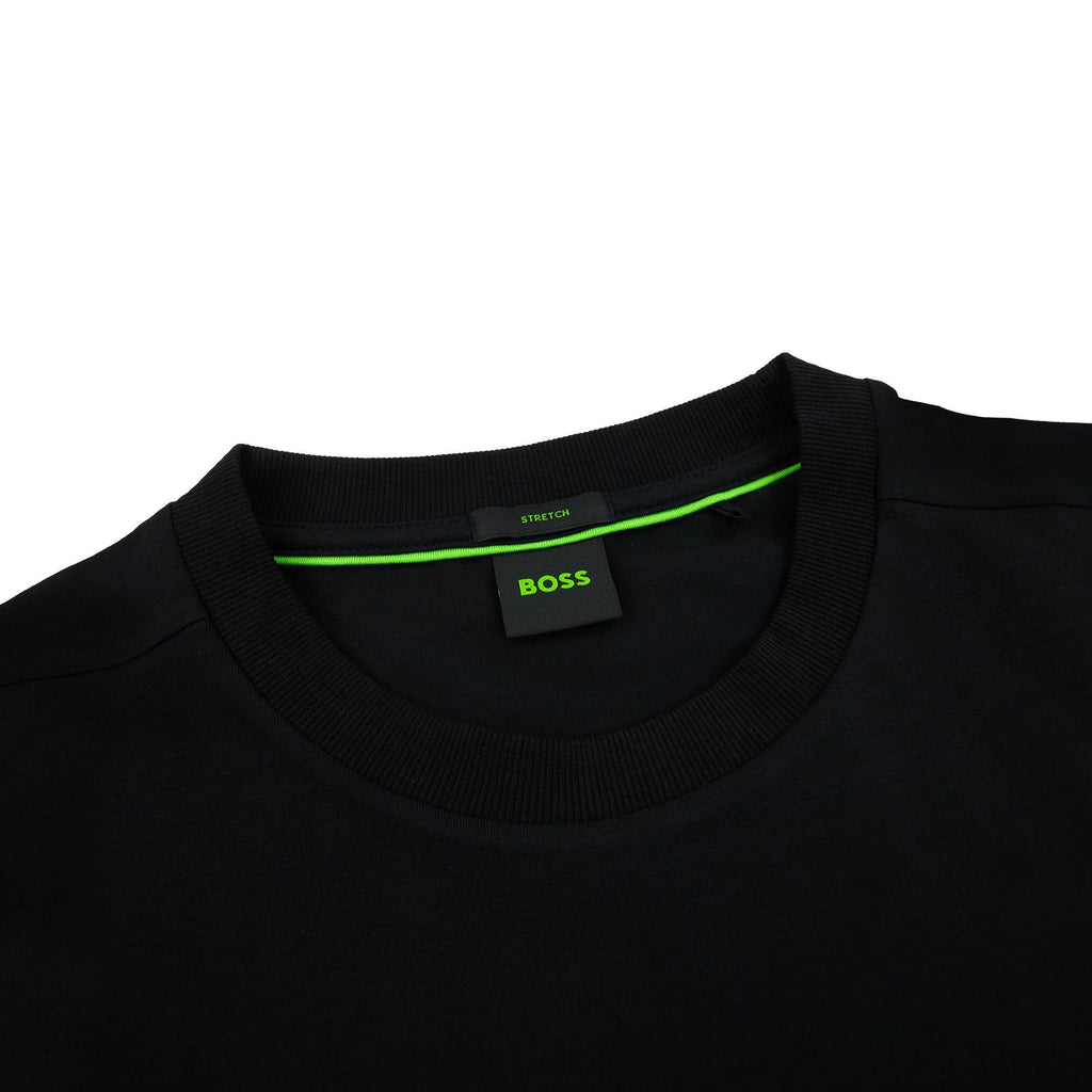 Hugo Boss Contrast Printed Logo Tee Black 005