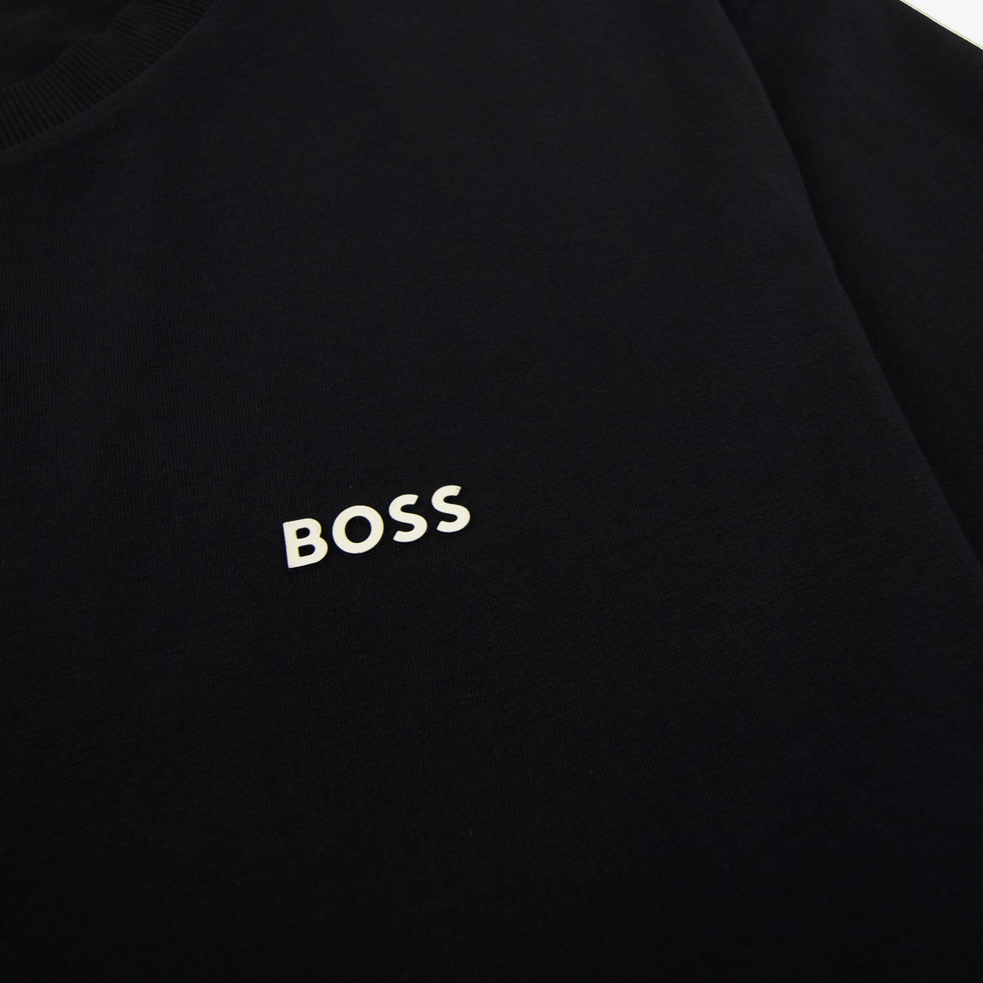 Hugo Boss Contrast Printed Logo Tee Black 005