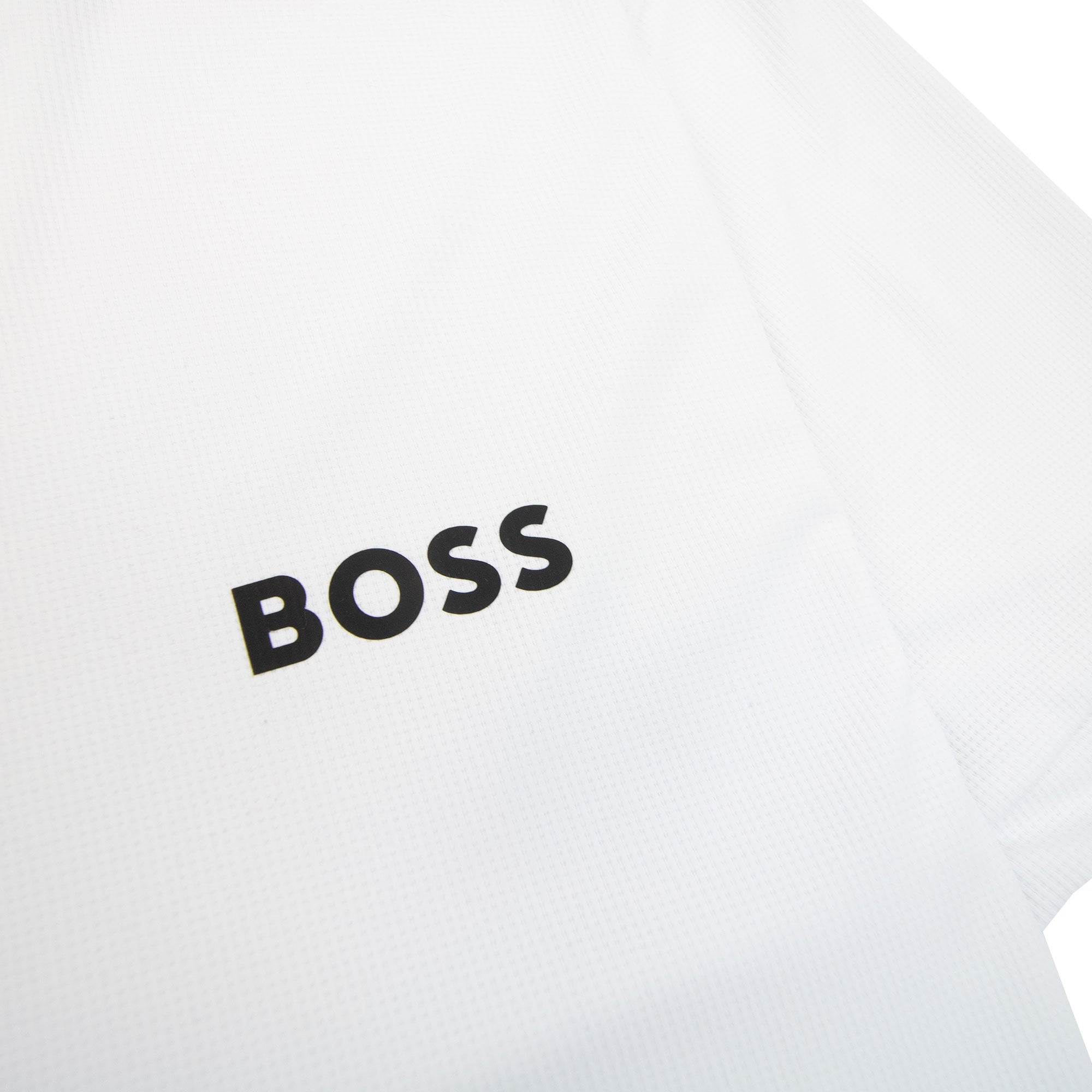 Hugo Boss Boss X Matteo Berrettini Waffle-fabric T-shirt With Signature-stripe Artwork White 100