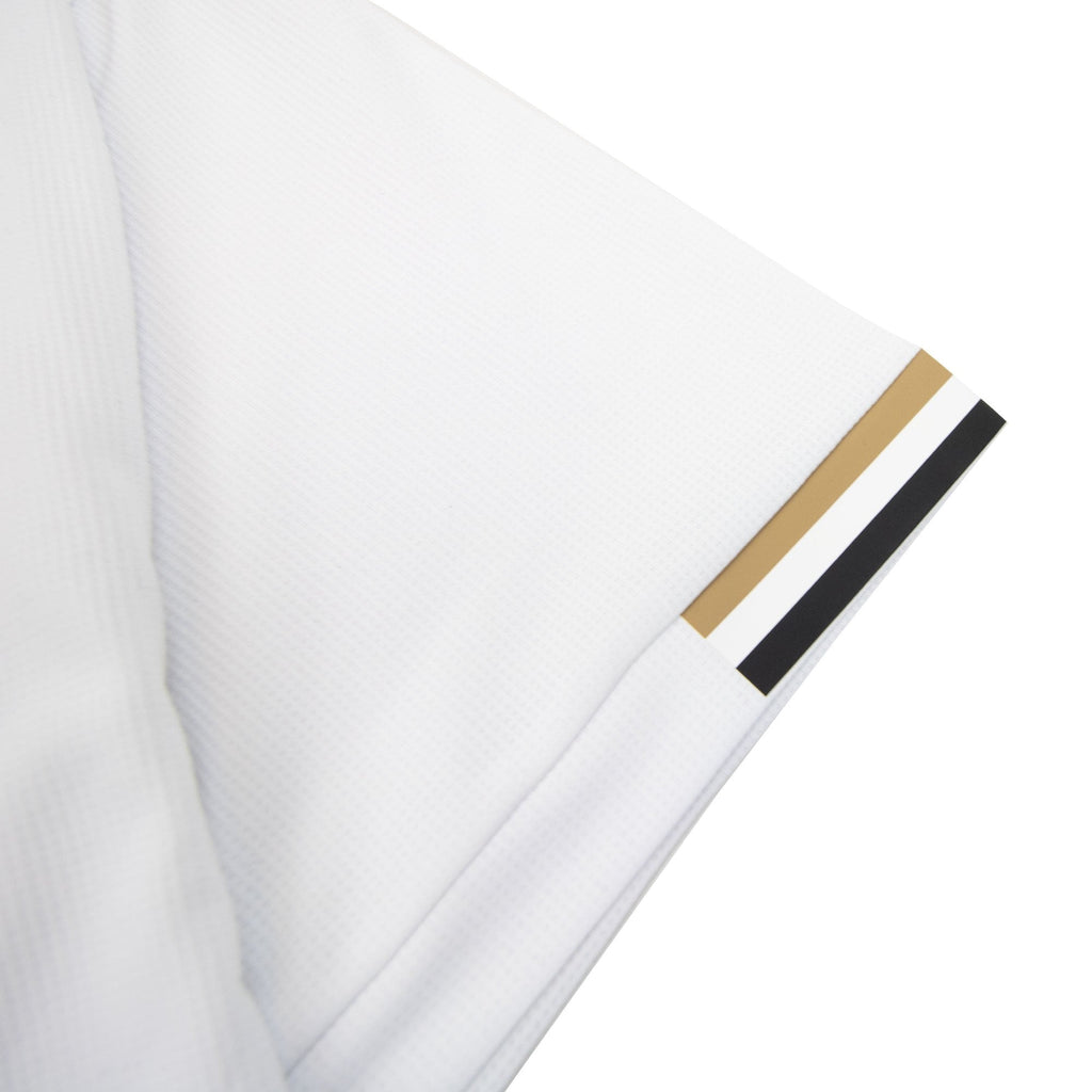 Hugo Boss Boss X Matteo Berrettini Waffle-fabric T-shirt With Signature-stripe Artwork White 100