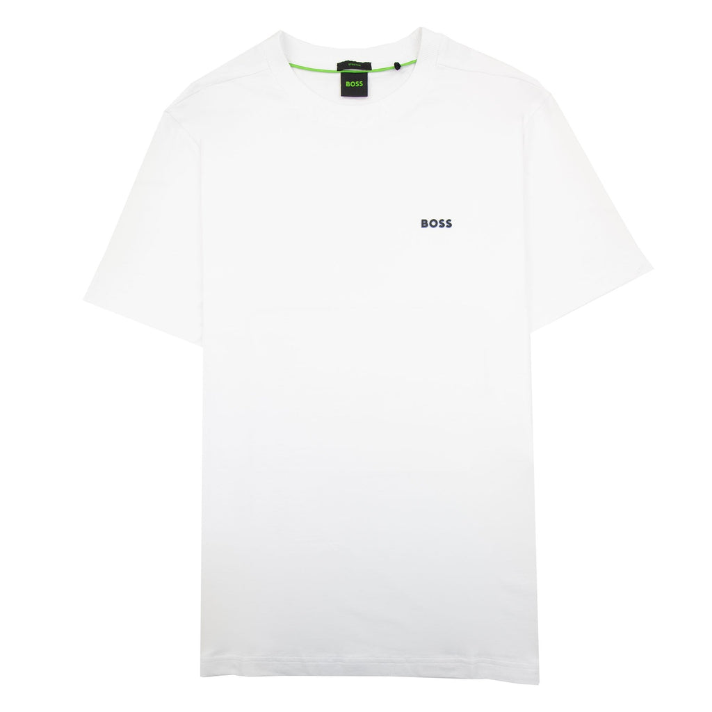 Hugo Boss Contrast Printed Logo Tee White 102