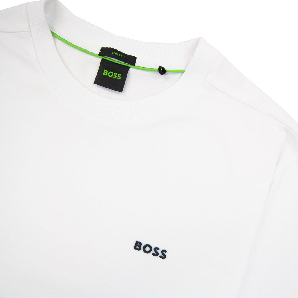 Hugo Boss Contrast Printed Logo Tee White 102