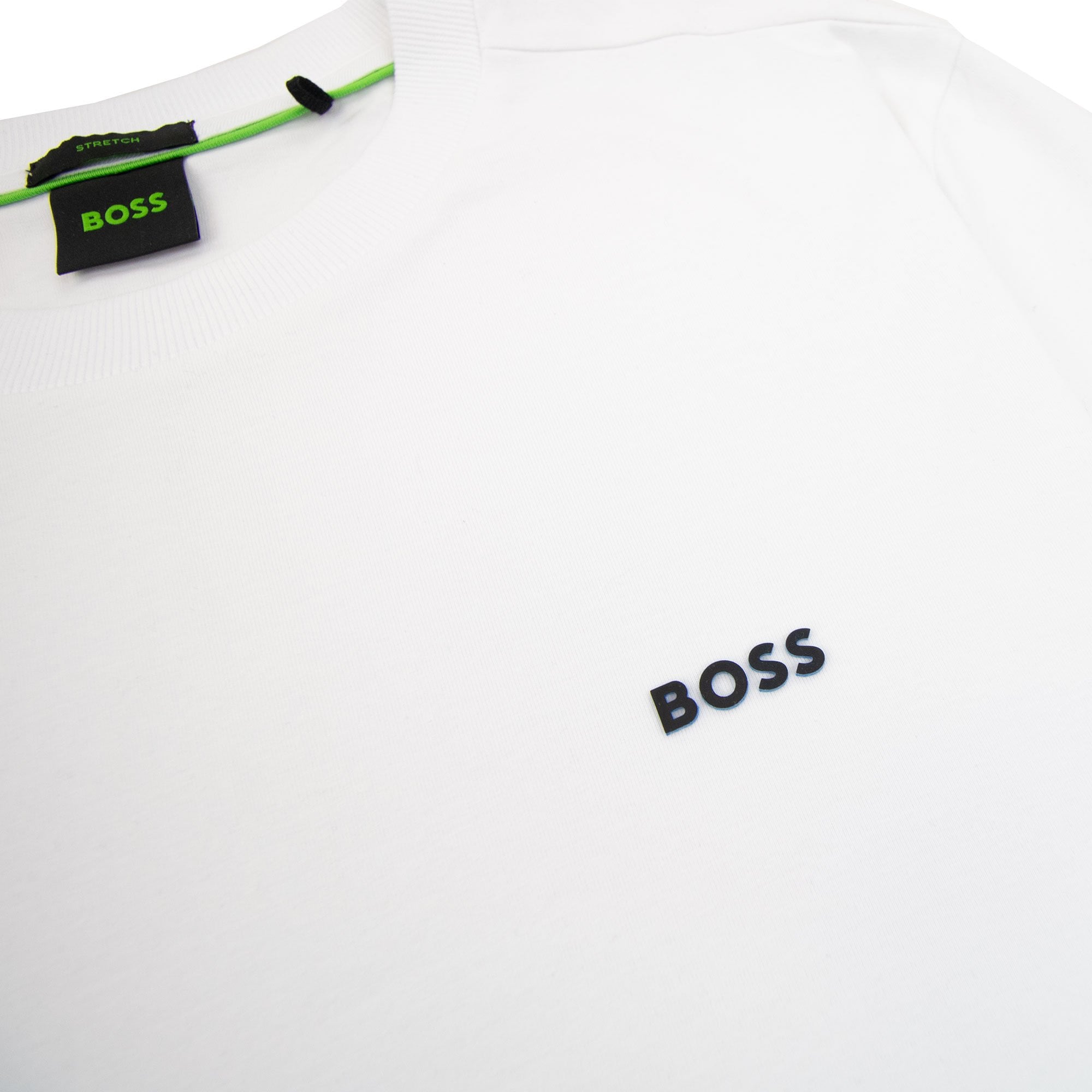 Hugo Boss Contrast Printed Logo Tee White 102