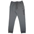 Hugo Boss Hariq Cotton-blend Tracksuit Bottoms With Decorative Reflective Logo Dark Grey