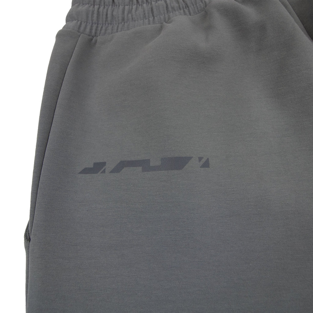 Hugo Boss Hariq Cotton-blend Tracksuit Bottoms With Decorative Reflective Logo Dark Grey