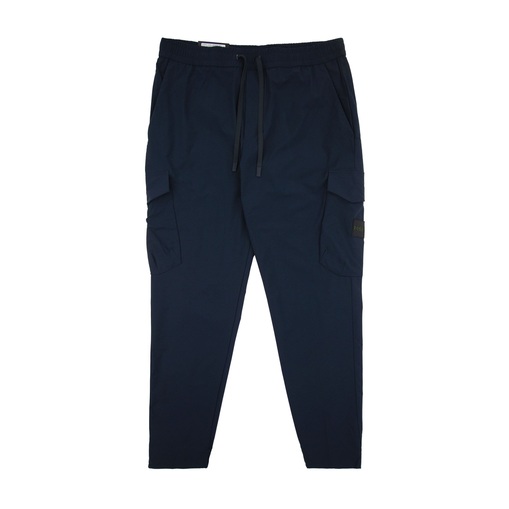 Hugo Boss Tapered-fit Trousers In Easy-iron Stretch Poplin Navy 402