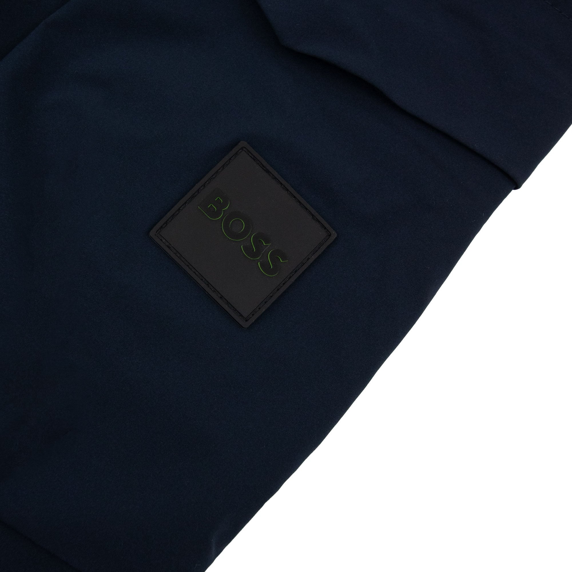Hugo Boss Tapered-fit Trousers In Easy-iron Stretch Poplin Navy 402