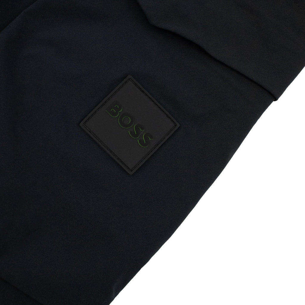 Hugo Boss Tapered-fit Trousers In Easy-iron Stretch Poplin Black 001