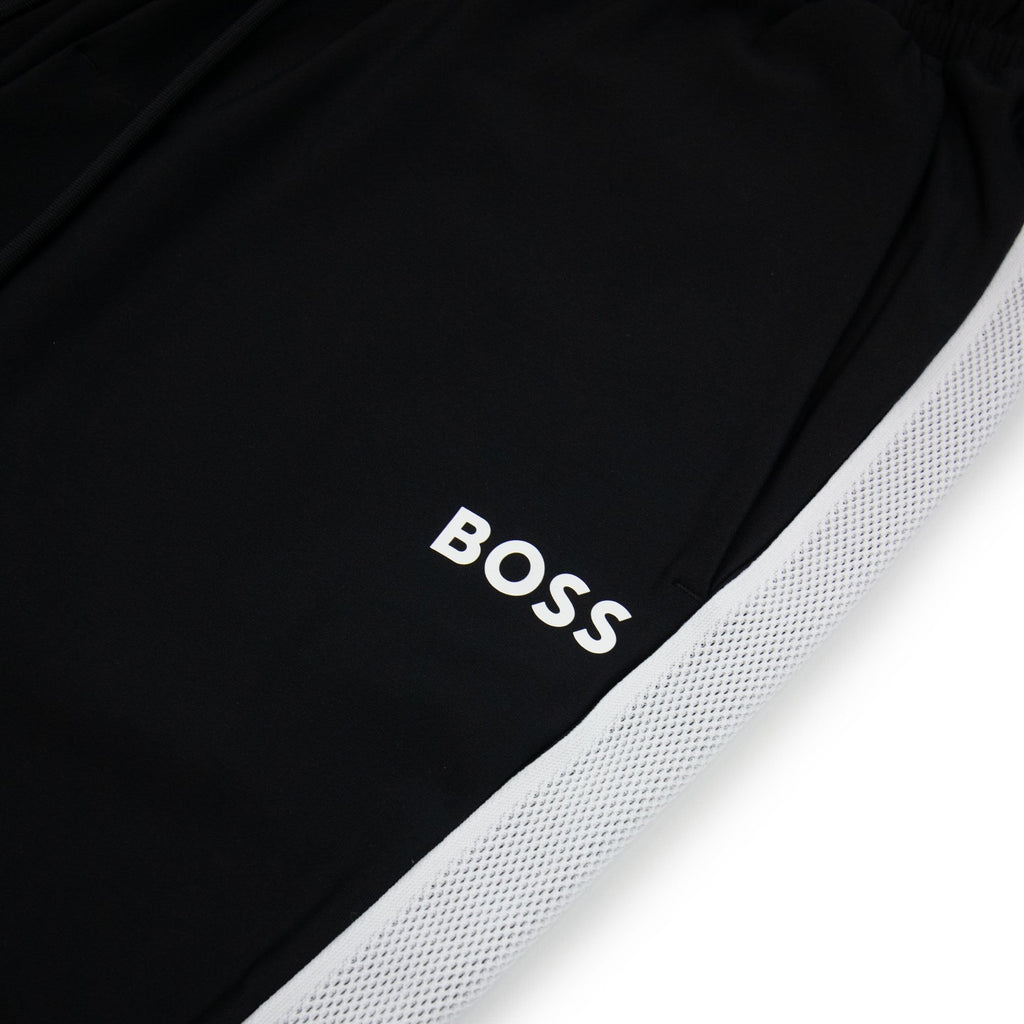 Hugo Boss Boss X Matteo Berrettini Tracksuit Bottoms With Contrast Tape And Branding Black 001