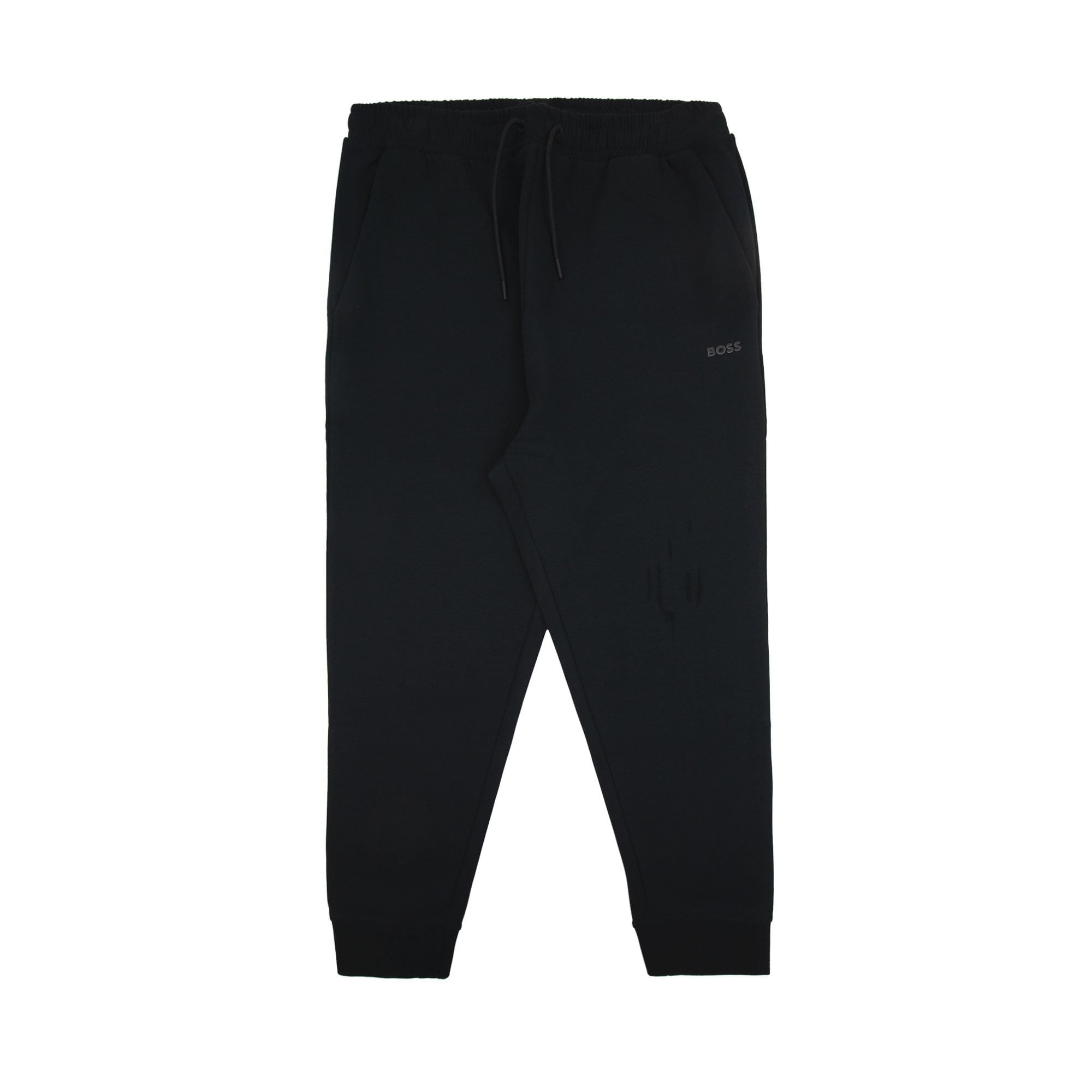 Hugo Boss Hadiko Stretch-cotton Tracksuit Bottoms With Logo Print Black 001