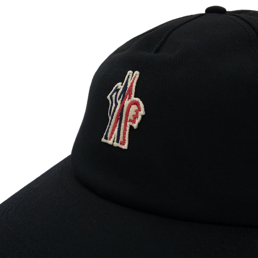 Moncler Grenoble Gabardine Baseball Cap Black 999