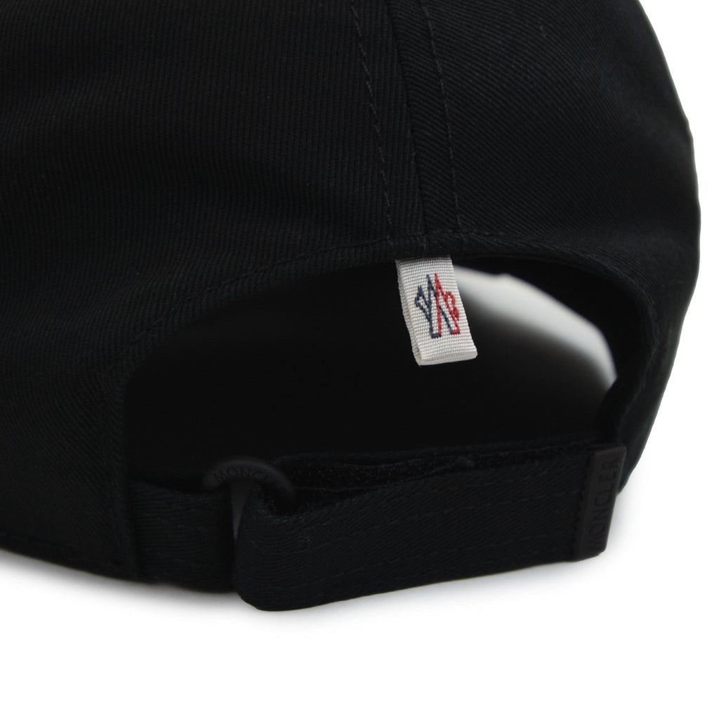 Moncler Grenoble Gabardine Baseball Cap Black 999